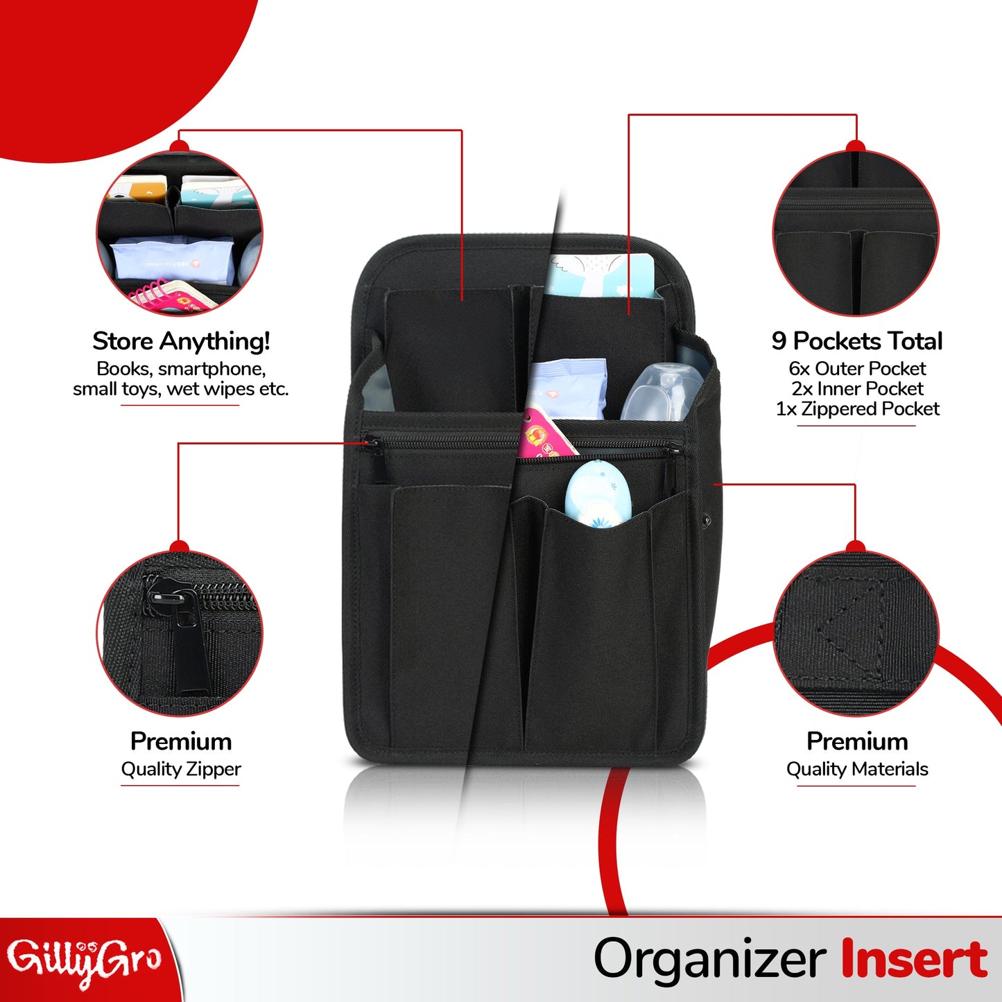 GillyGro Classic Backpack Bundle – The Ultimate Backpack for Parents