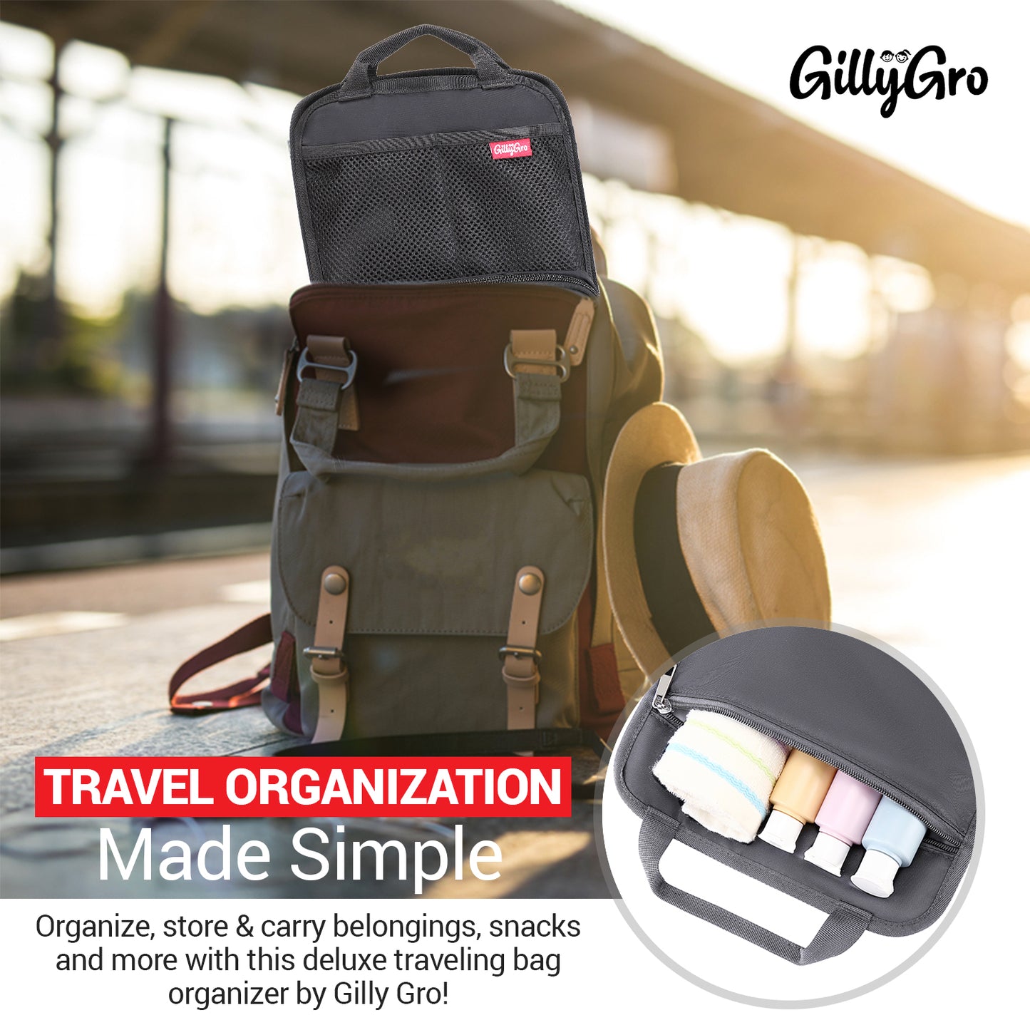 FlexPack Plus | The Ultimate All-in-One Backpack Organizer for Travelers