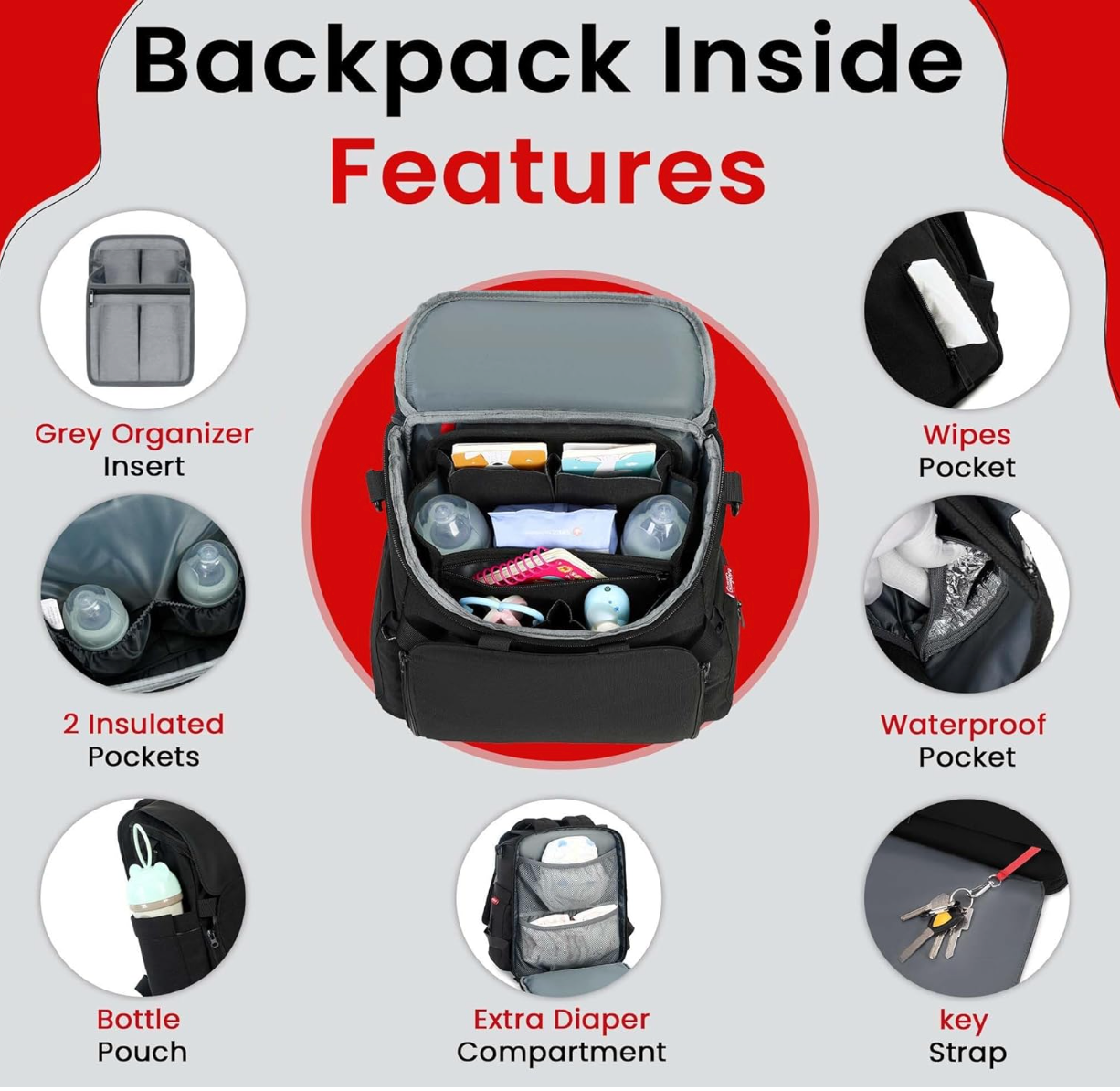 GillyGro Classic Backpack Bundle – The Ultimate Backpack for Parents