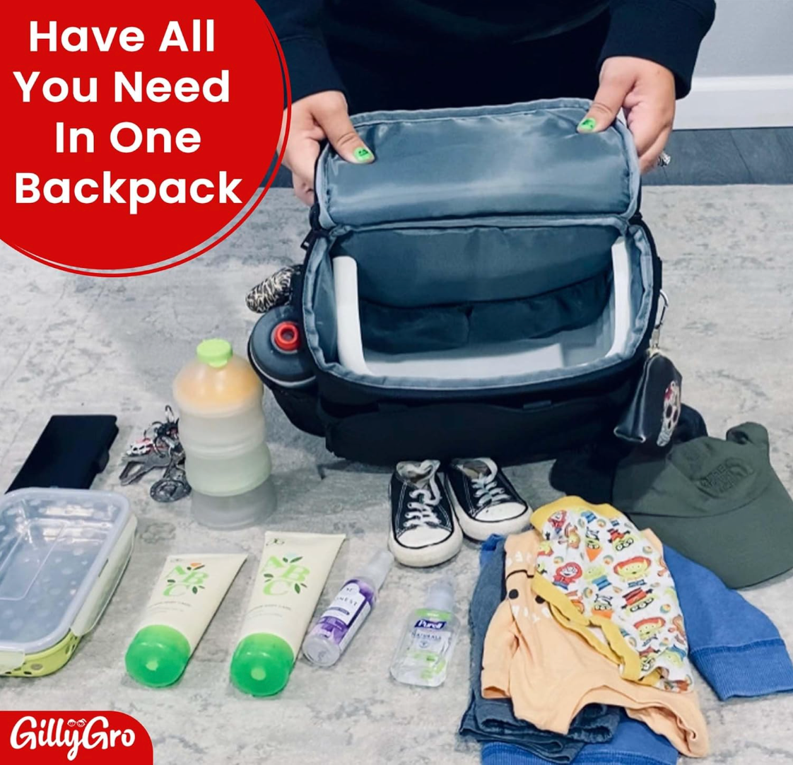 GillyGro Classic Backpack Bundle – The Ultimate Backpack for Parents