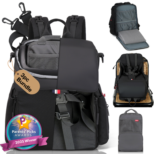 GillyGro Pro Backpack Bundle – The Swiss Army Backpack for Working Parents on the Go!