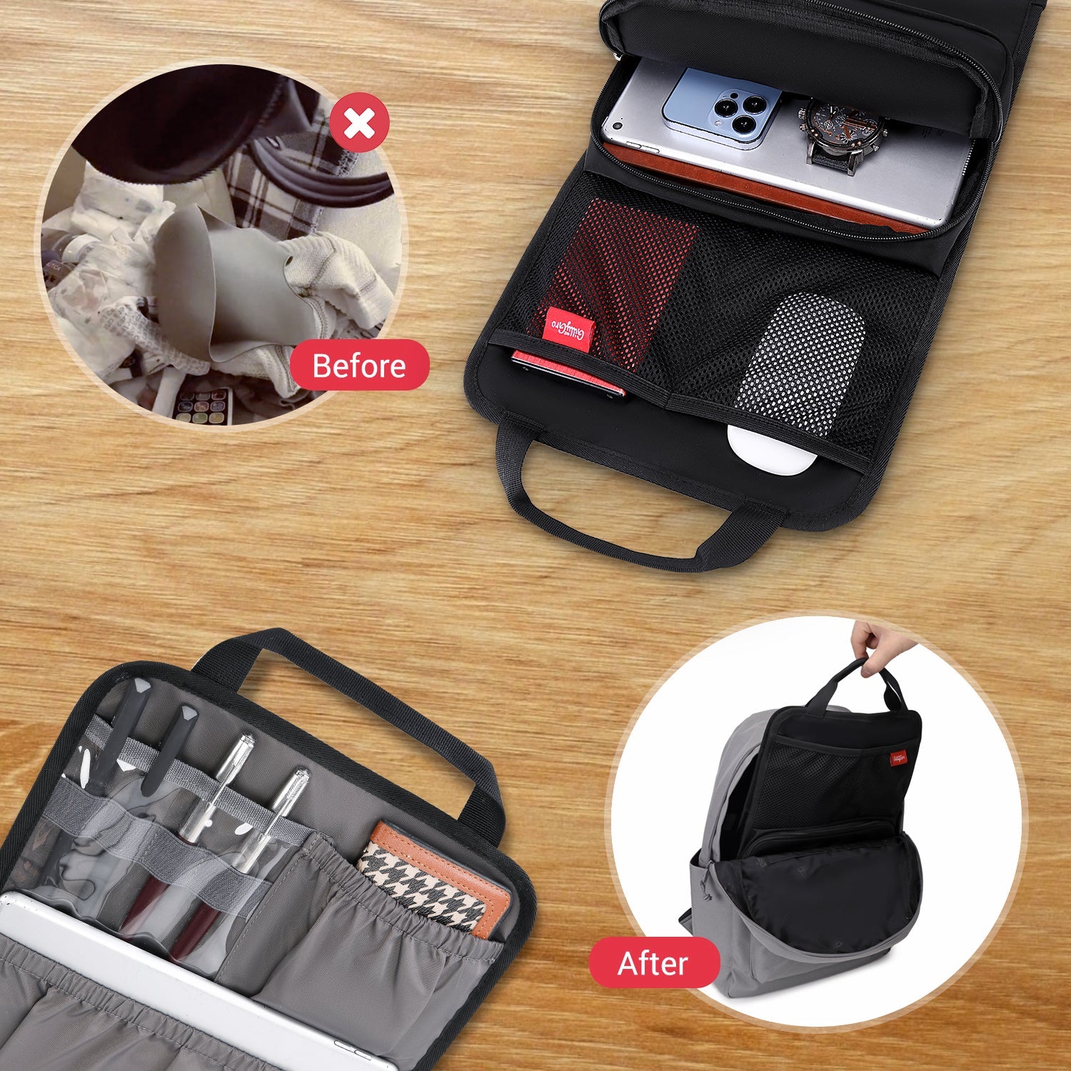 FlexPack Plus | The Ultimate All-in-One Backpack Organizer for Travelers