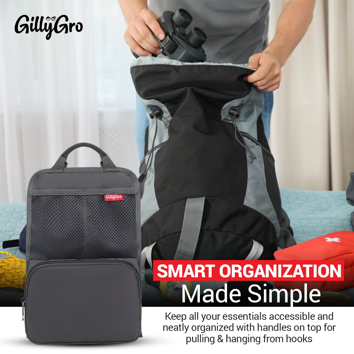 FlexPack Plus | The Ultimate All-in-One Backpack Organizer for Travelers
