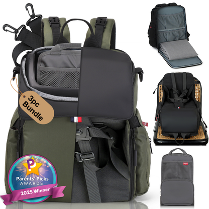 GillyGro Pro Backpack Bundle – The Swiss Army Backpack for Working Parents on the Go!