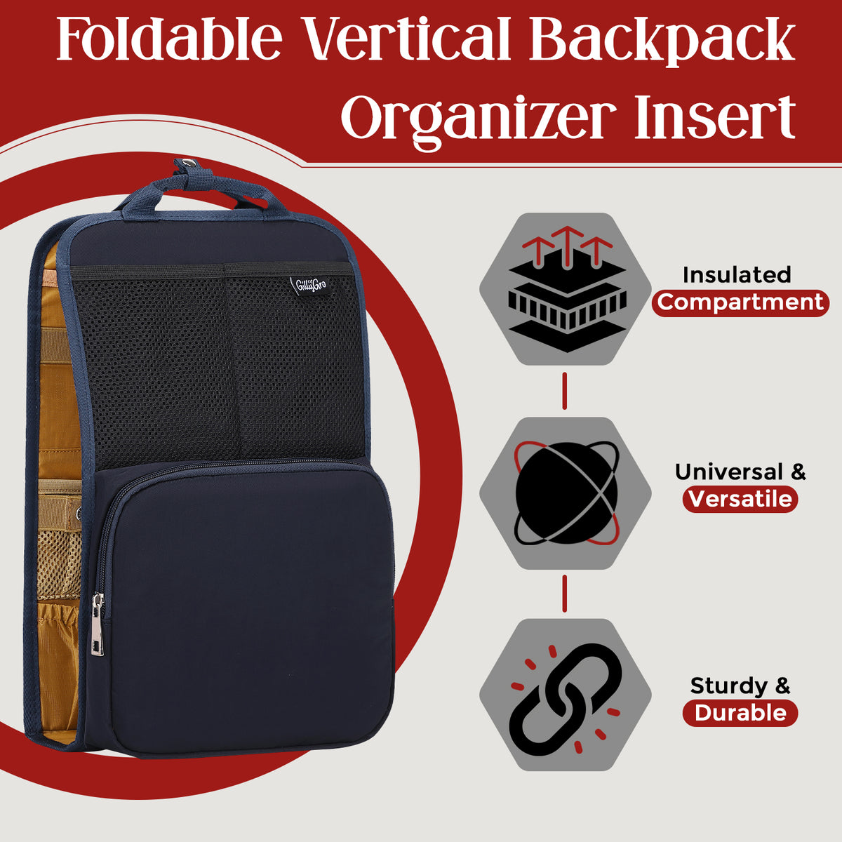 Aspiring Solutions FlexPack Urban Organizer in Black