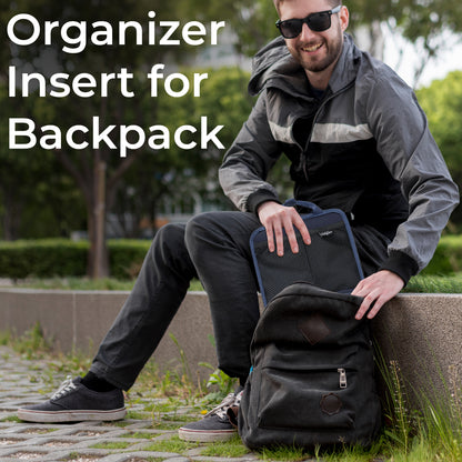 FlexPack Plus | Blue + Khaki: Stay organized with all your essentials within reach