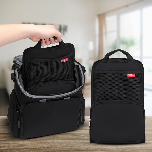 Small FlexPack_Black: Universal Backpack Interior Organizer Insert –  GillyGro