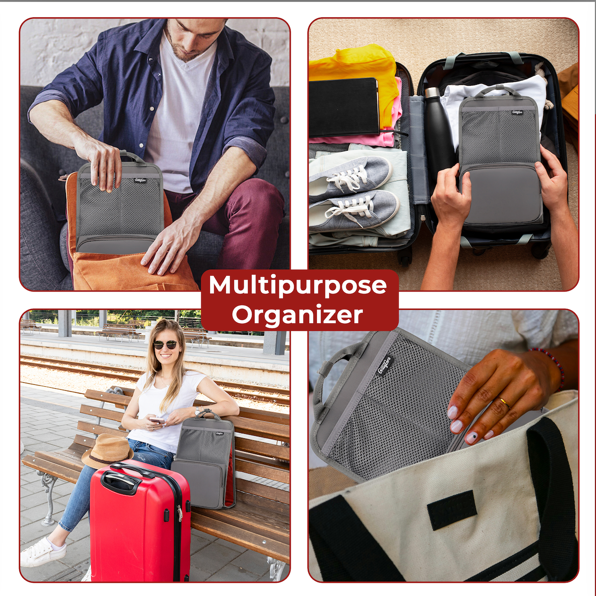 FlexPack Plus | The Ultimate All-in-One Backpack Organizer for Travelers